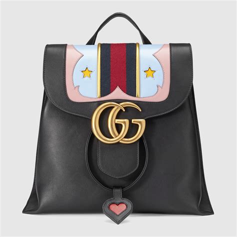 gg marmont leather backpack